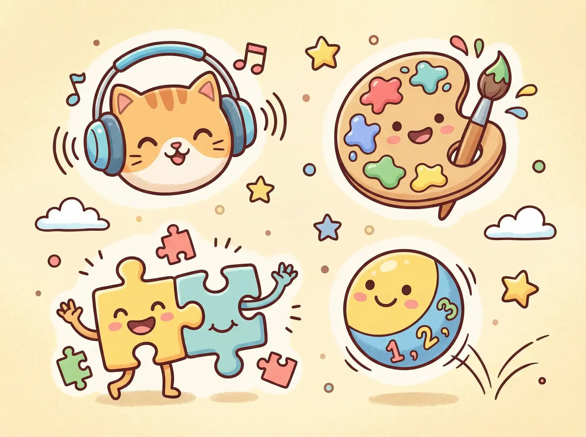 小朋友的手工作品 - 相遇电视剧 益智创作